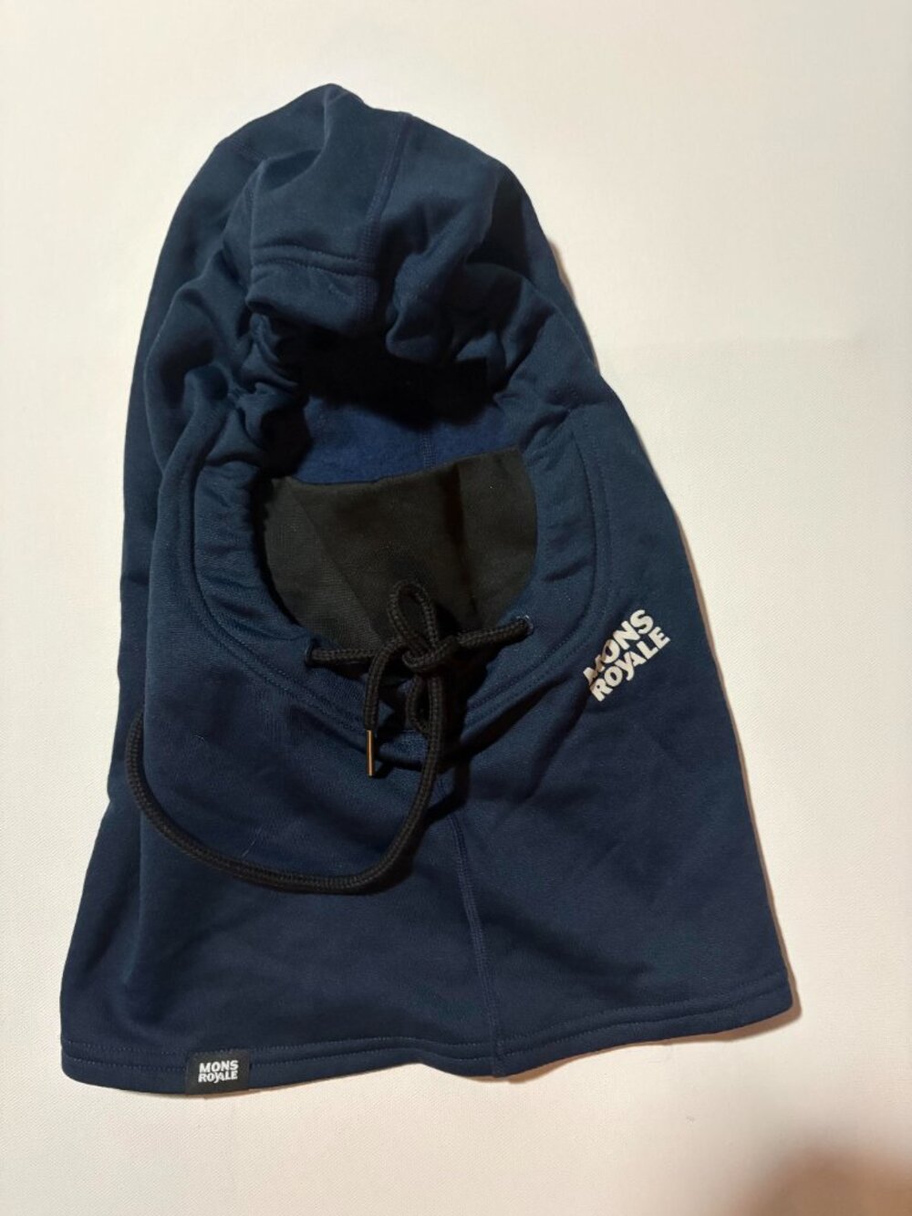 Mons Royale Decade Merino Fleece Hood Balaclava Navy Ski Snowboard One Size